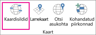 Ruumiliste kaartide kaardisiltide valik