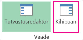 Menüü Avaleht nupp Tööpaan