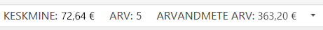 Status bar entries