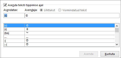 Automaatkorrektuuri loend