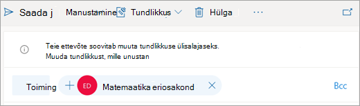 Kuvatõmmis soovitatava delikaatse teabe sildi näpunäitest