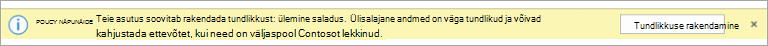 Soovitatava delikaatse teabe sildi poliitikaspikri kuvatõmmis