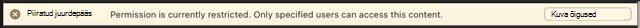 Business bar with an option to view file permissions