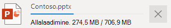 Failide allalaadimine OneDrive'is
