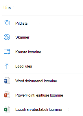 OneDrive’i üleslaadimine