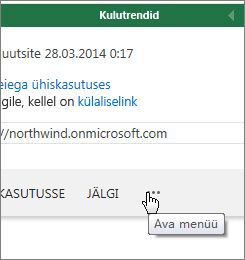 Ava menüü