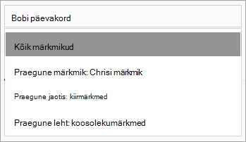 OneNote'i Windows 10 otsinguulatuse reguleerimine.