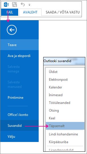 Failisuvandid >> Täpsemalt