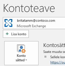 Uue konto lisamine