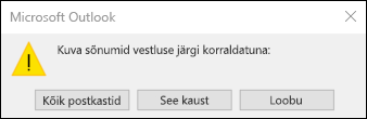 Kõigi postkastide või selle kausta vestlusvaade