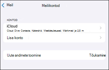 Outlooki mobiilimeilirakendus lisab iOS-is konto
