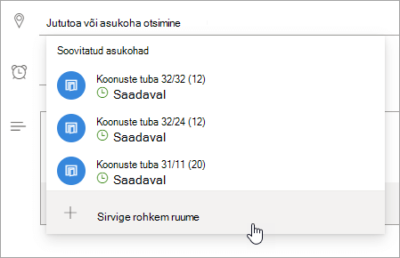 Kuvatõmmis menüüst 