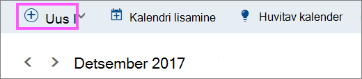 Kuvatõmmis nupust Uus