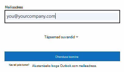 Outlooki sisselogimine