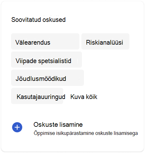 Oskused ja Viva õppimine