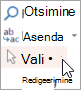 Nupp Vali jaotises Redigeerimine
