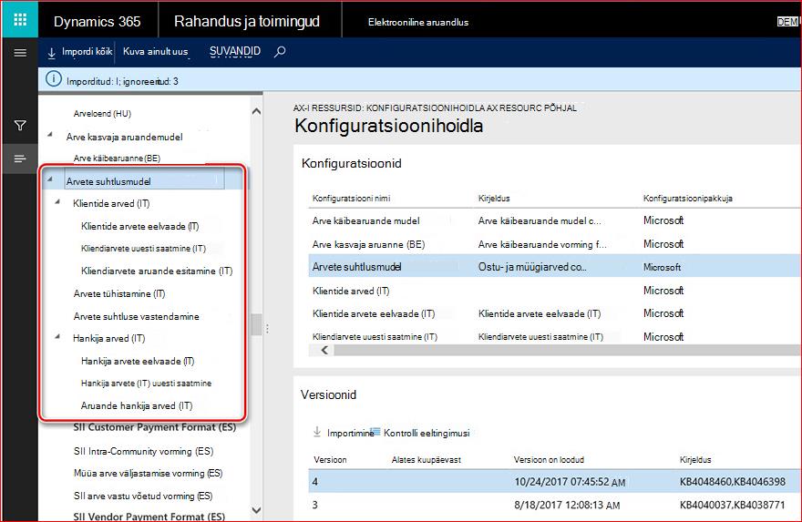 Sellel pildil on näidatud, kuidas GER konfiguratsioone alla laadida ja häälestada.