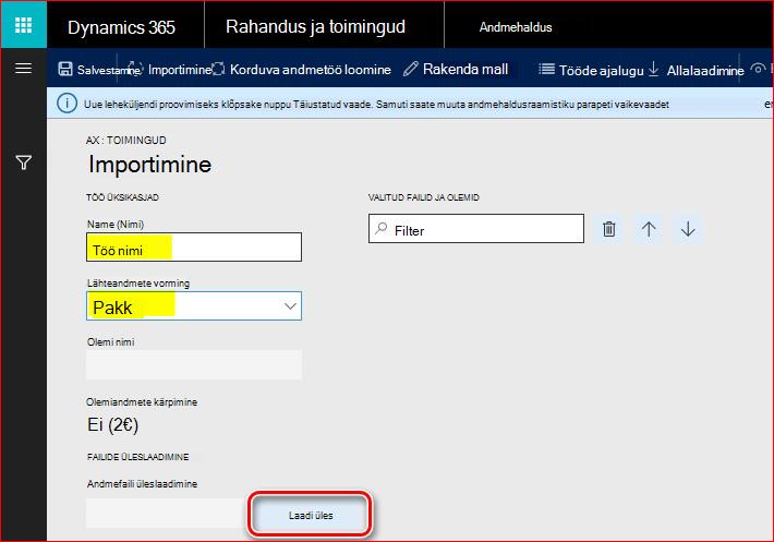 Sellel pildil on kujutatud elektronsõnumite funktsiooni häälestamine.
