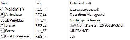 OpsMgrAC alamvõti
