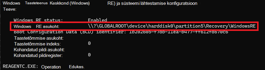 REAgentC Information Command
