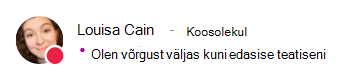 Louisa kohalolekuteade