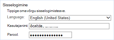 Logige sisse võrgu sisselogimisteabega
