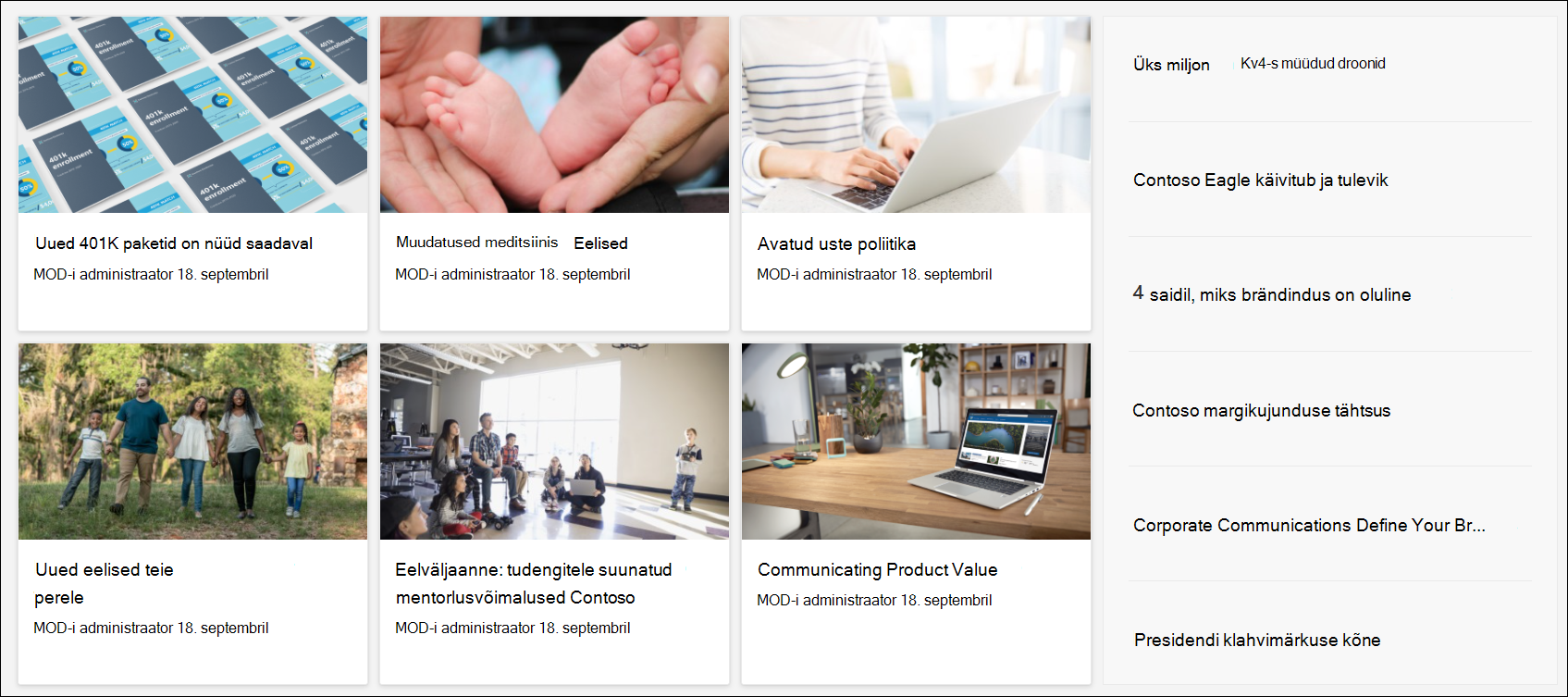 hub site news webpart