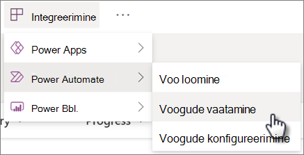 Loendi kuvamise käsk 