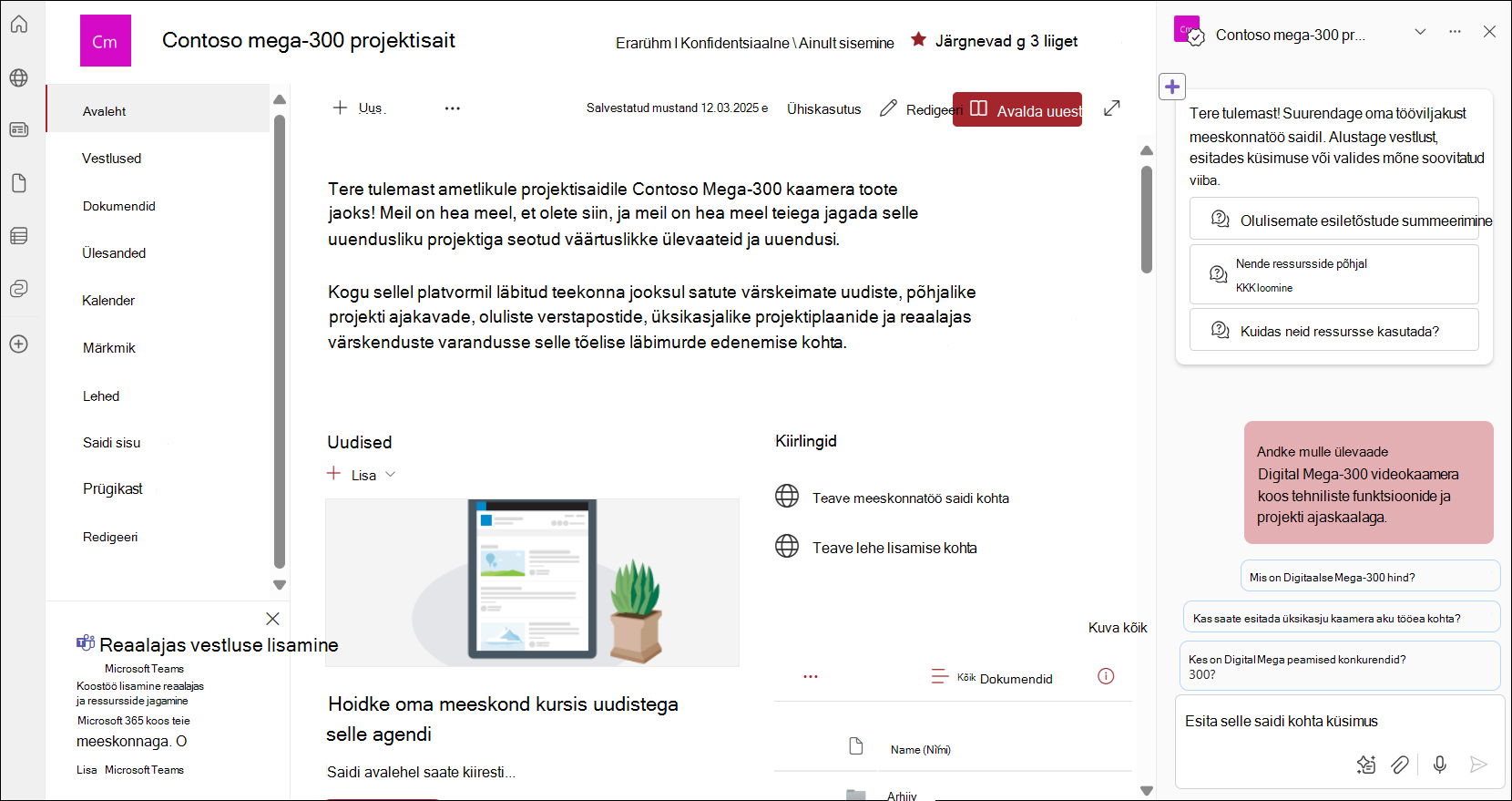 Valmis agendi kuvatõmmis