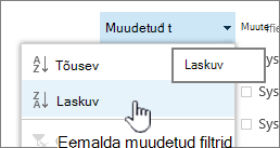 Ripploendi sortimismenüü veerupäises