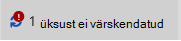 Sõnumit ja ikooni ei värskendata