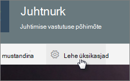 Menüü Lehe üksikasjad