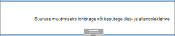 Spaceri veebiosa redigeerimisrežiimis