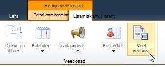 Klõpsake käsku Veel veebiosi