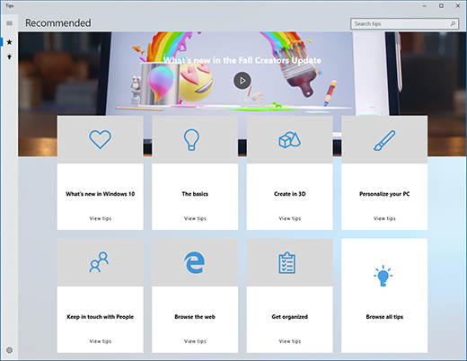 Näpunäidete rakenduste kuva pilt.