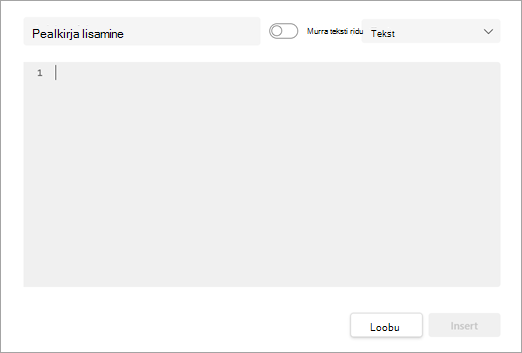 Screenshot showing expanded code snippet box