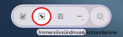 Kuvatõmmis, mis näitab, kuidas avada immersiivsündmuste kohandamise tööriistu.