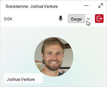 Järjekordade haldamise leht koos rippmenüü suvandiga Barge.