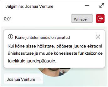 Järjekorrad halduslehel kuvatakse sosistamis- või barge-suvandid.