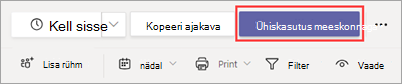 Nupp Anna meeskonnaga ühiskasutusse rakenduses Shifts
