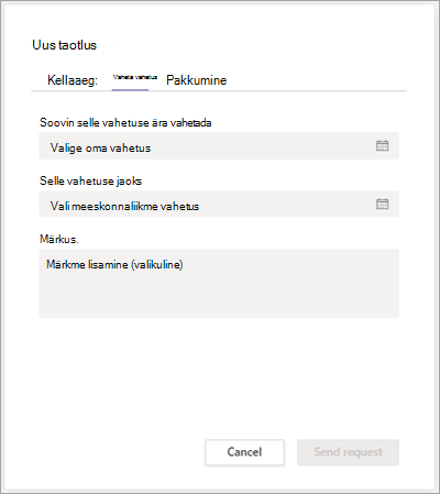 Vaheta vahetust meeskonnaliikmega vahetustes.