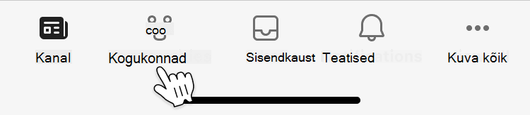 Kogukondade navigeerimise mobiililiidese pilt
