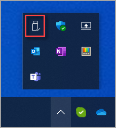 Riistvara ohutu eemaldamise ikooni leidmine Windows 11.