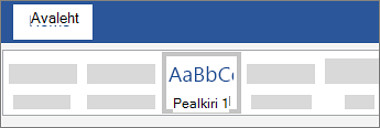 Pealkirja lisamine