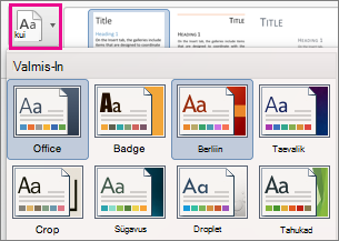 On the Design tab, select Themes