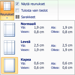 Reunuksen valikoima