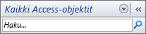 Siirtymisruudun etsintäpalkki