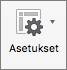 Pivot-taulukon Analysoi-välilehdessä valitse Asetukset