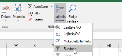 Kotisivu > Lajittele & Suodata Suodatin >