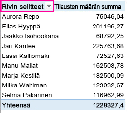 Riviotsikot-suodatin